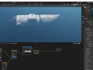 Ocean Gate Titan submarine 3D Model