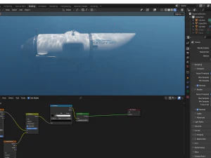 Ocean Gate Titan submarine 3D Model