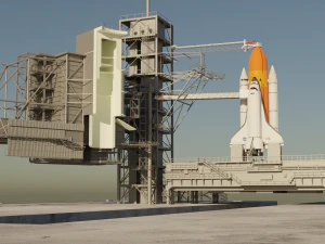 Kennedy Space Center Launch Complex 39-A 3D Model