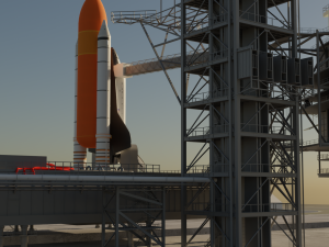 Kennedy Space Center Launch Complex 39-A 3D Model