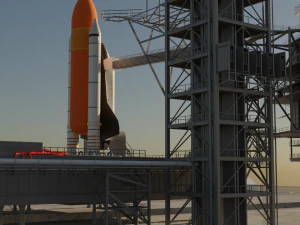Kennedy Space Center Launch Complex 39-A 3D Model