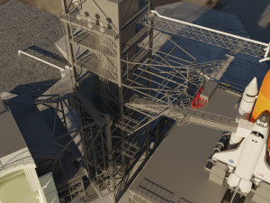 Kennedy Space Center Launch Complex 39-A 3D Model