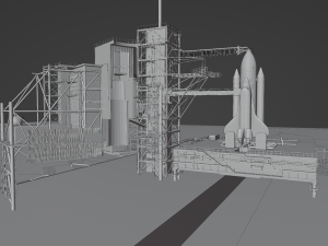 Kennedy Space Center Launch Complex 39-A 3D Model