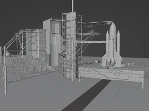 Kennedy Space Center Launch Complex 39-A 3D Model