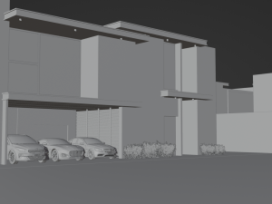 房屋外观设计 3D 模型