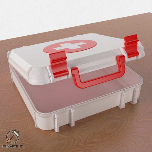 Kotak obat Model 3D .c4d .max .obj .3ds .fbx .stl .blend 