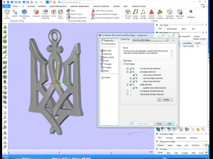 Ukrainian trident pendant 3D print model 3D Print Model
