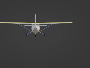 Cessna 172 low-poly 3D Model