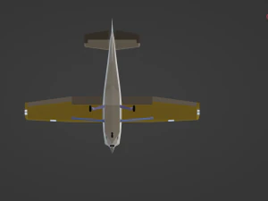 Cessna 172 low-poly 3D Model