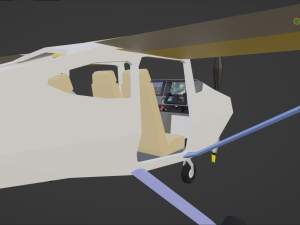 Cessna 172 low-poly 3Dモデル