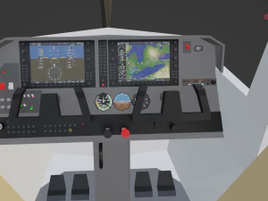 Cessna 172 low-poly 3D Model