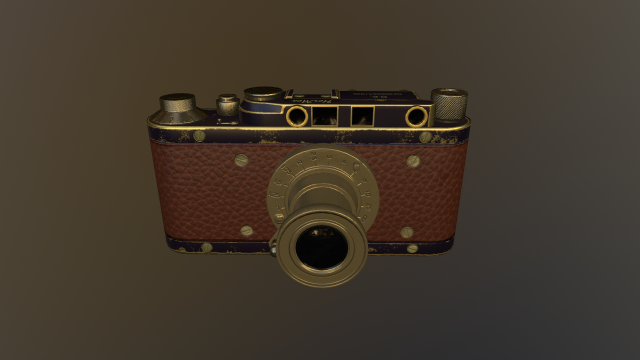 Camera-LEICA II 3D Model .c4d .max .obj .3ds .fbx .stl .blend 