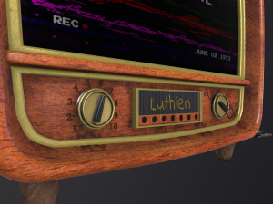 Old Television 3D Model