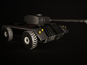 Wheelede Tank 3D Model
