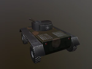Tanque com rodas Modelo 3D
