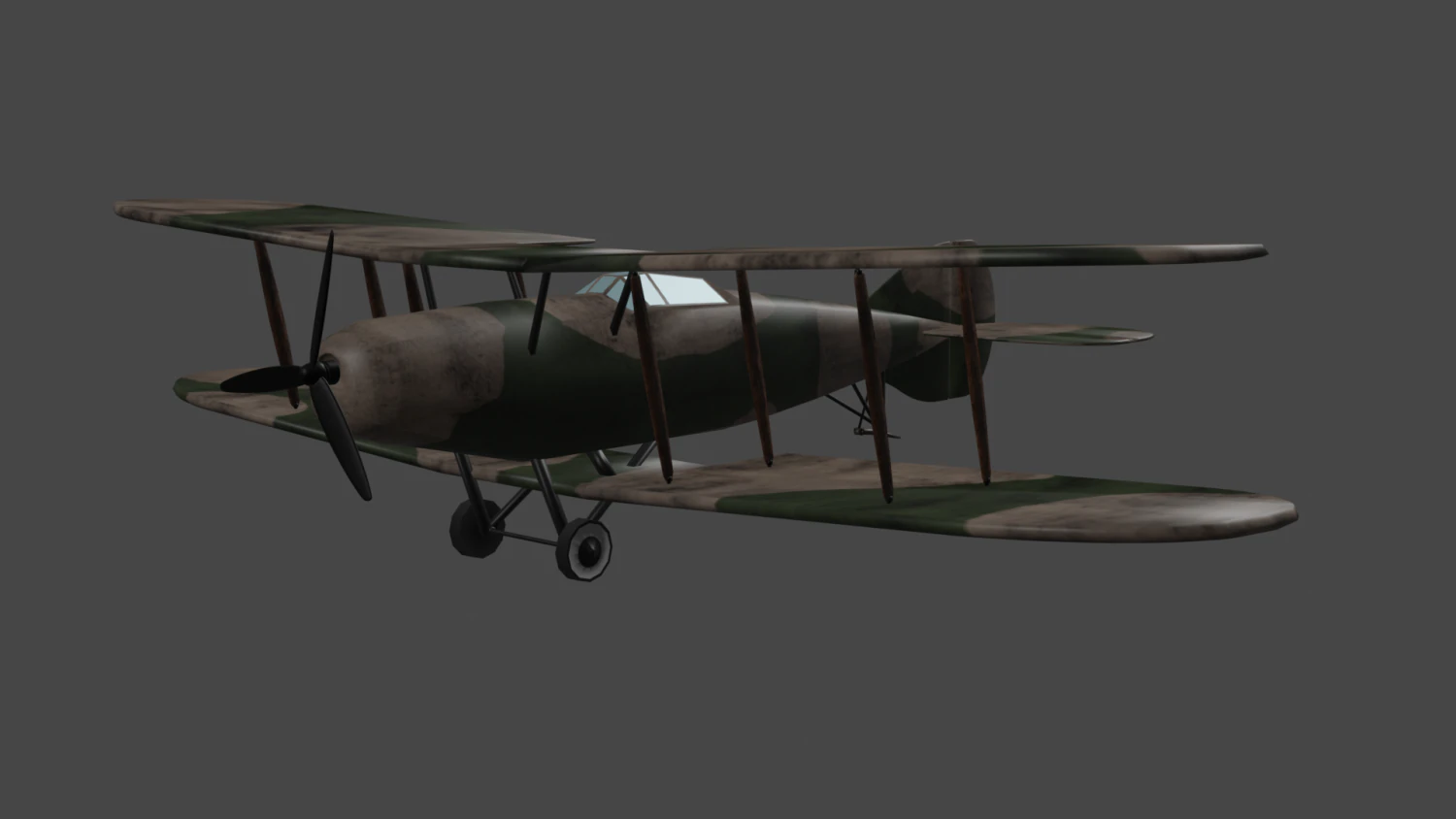 Propeller planes 3D Model .c4d .max .obj .3ds .fbx .stl .blend 