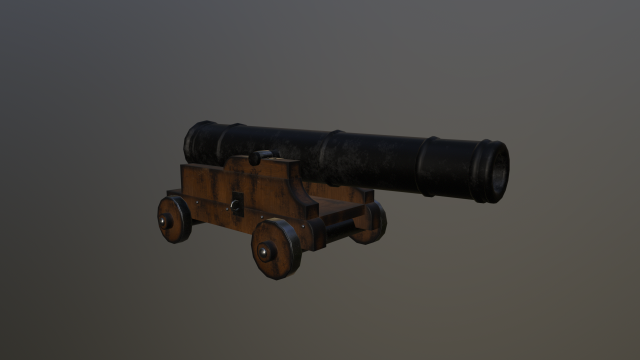 Medieval Cannon Modello 3D .c4d .max .obj .3ds .fbx .stl .blend 