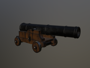 Medieval Cannon 3D मॉडल