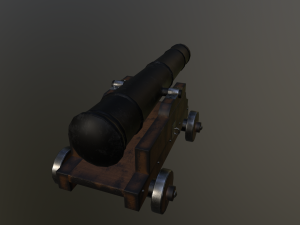 Medieval Cannon Modello 3D