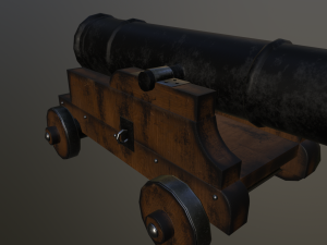 Medieval Cannon Modello 3D