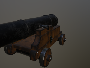 Medieval Cannon Modello 3D