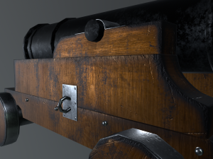 Medieval Cannon Modello 3D