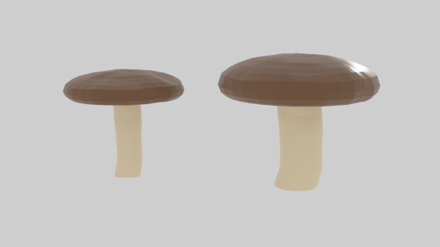 Mushroom 3D Model .c4d .max .obj .3ds .fbx .stl .blend 