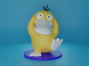 Psyduck Pokemon Fan Art - figura stampabile Modello di stampa 3D