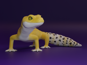 Leopard Gecko for printing figure Modelo de impresión 3D