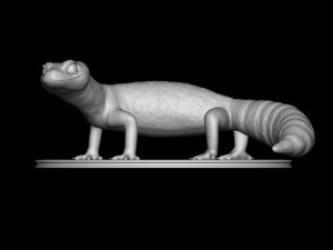 Leopard Gecko for printing figure 3D-Druckmodell