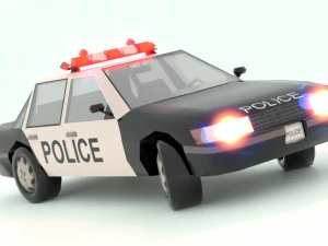 पुलिस की कार 3D मॉडल