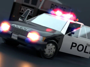 Police car 3D Model