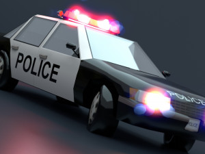 Police car Modello 3D