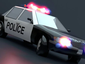 Police car 3D Model