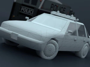 Police car 3D Model