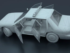 Police car 3D Model