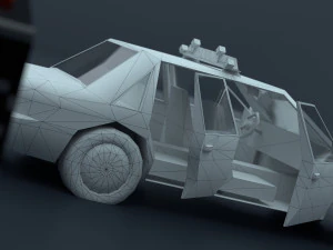 Police car 3D Model