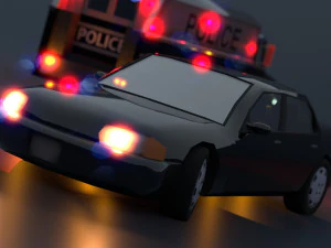 Vehicles of the city services 3D Model