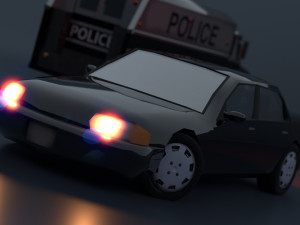Vehicles of the city services 3D Модель