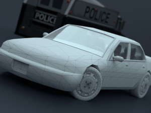 Vehicles of the city services 3D Модель