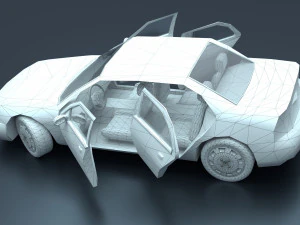 Vehicles of the city services 3D Model