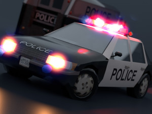 Vehicles of the city services 3D Модель
