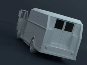 Vehicles of the city services 3D Model