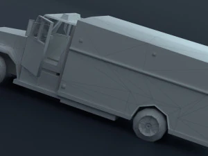 Vehicles of the city services 3D Model