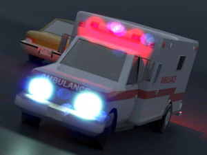 Vehicles of the city services 3D Model
