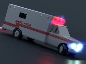 Vehicles of the city services 3D Model