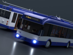 Trolleybus BKM-321 Collection Model 3D
