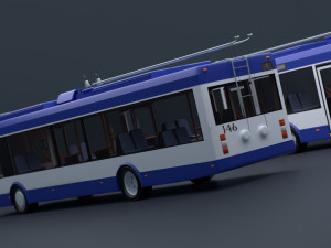 Trolleybus BKM-321 Collection Model 3D