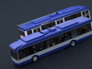 Trolleybus BKM-321 Collection Model 3D