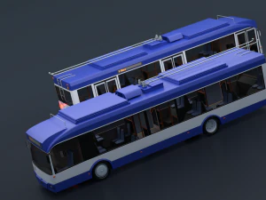 Trolleybus BKM-321 Collection 3D Model